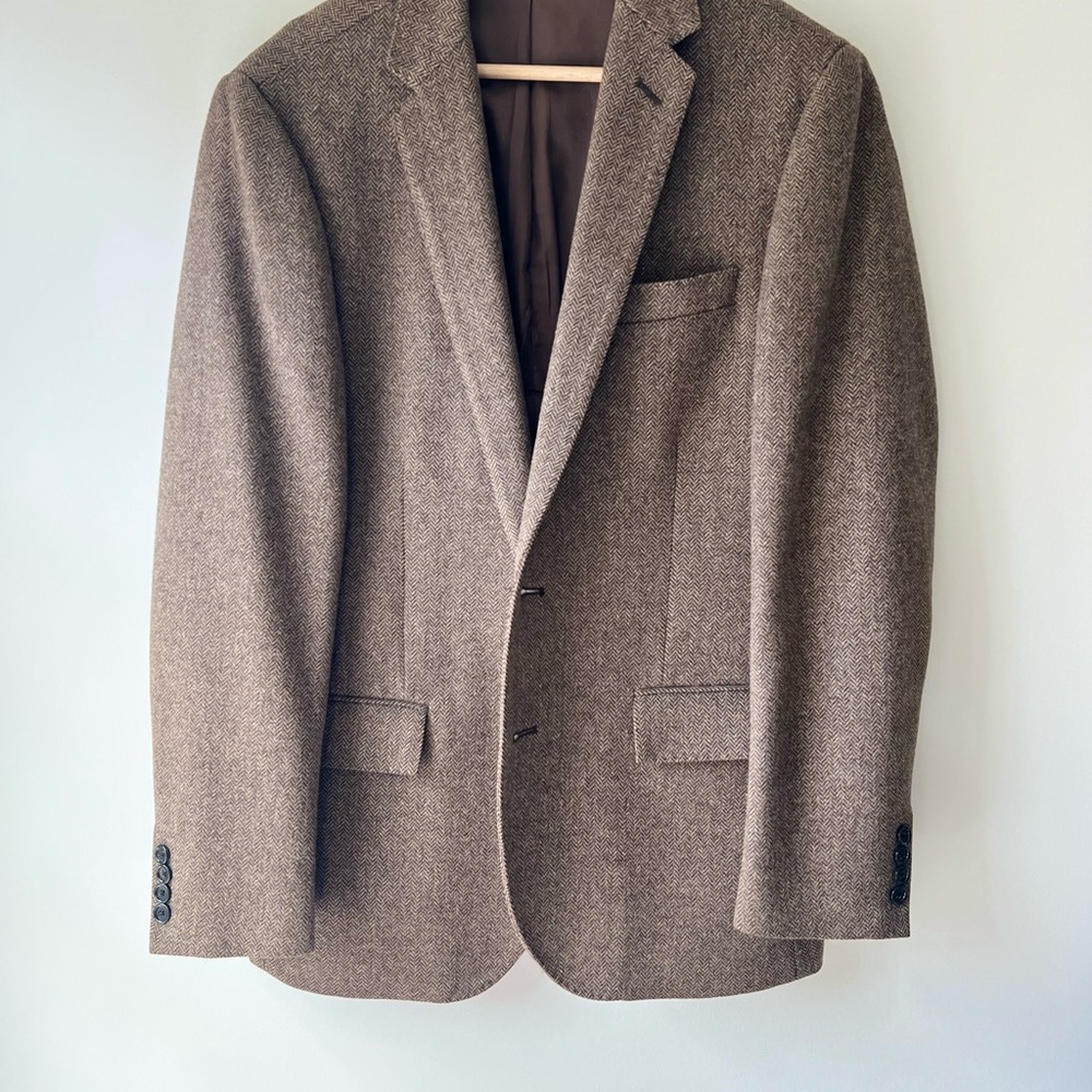 J. Crew Brown Sport Coat with Notched Lapel and Slim Fit